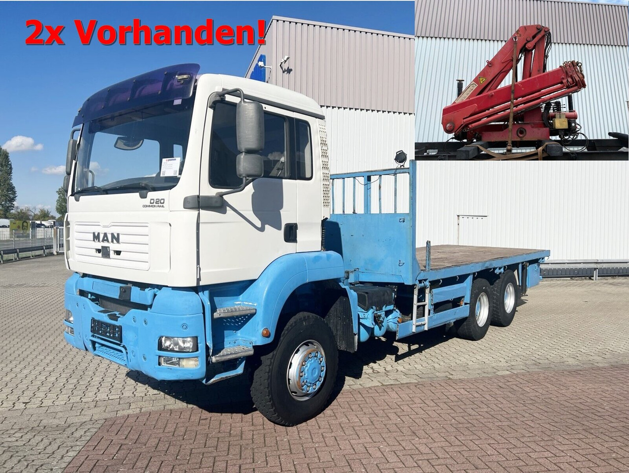 MAN TGA 26.310 6X6 BB TGA 26.310 6X6 BB mit Kran HMF 1253-K4, Funk - Камион с кран, Бордови камион: снимка 1 MAN TGA 26.310 6X6 BB TGA 26.310 6X6 BB mit Kran HMF 1253-K4, Funk - Камион с кран, Бордови камион: снимка 1