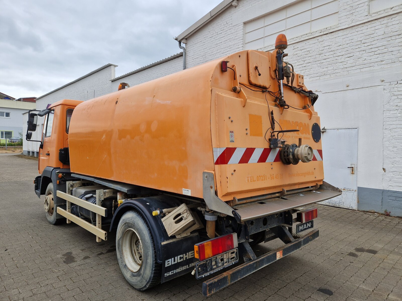 Мотометачна машина MAN TGL 12.180 TGL 12.180 , Bucher Kehrmaschine CF 50: снимка 7