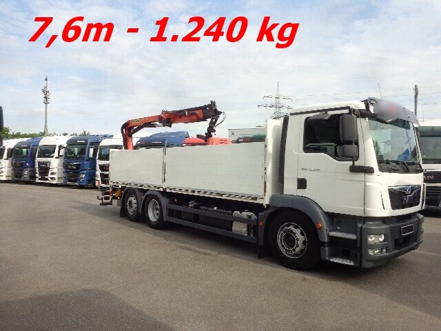 MAN TGM 26.340 6x2-4 LL TGM 26.340 6x2-4 LL,Lenk-Liftachse, Heckkran, Palfinger PK 11.001, faltbar, - Камион с кран, Бордови камион: снимка 5 MAN TGM 26.340 6x2-4 LL TGM 26.340 6x2-4 LL,Lenk-Liftachse, Heckkran, Palfinger PK 11.001, faltbar, - Камион с кран, Бордови камион: снимка 5