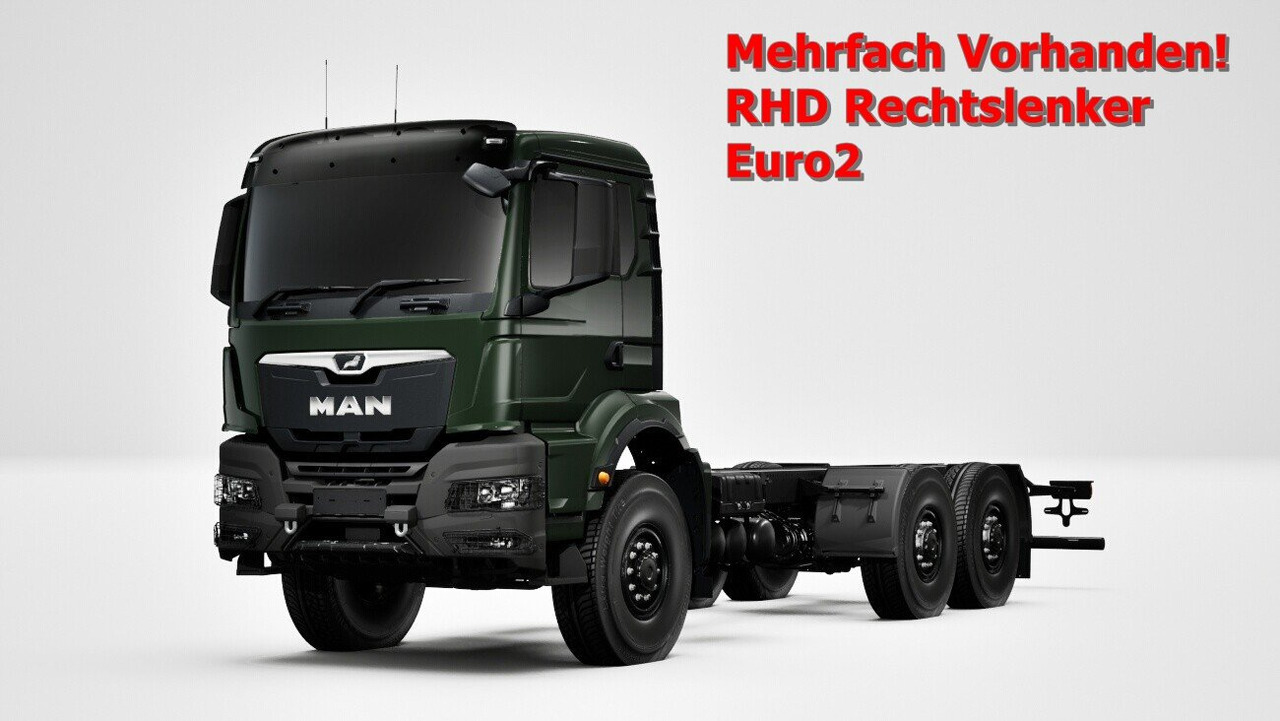 MAN TGS 33.440 6x6 BB CH RHD TGS 33.440 6x6 BB CH RHD, Euro2, Rechtslenker, Einzelbereifung - Шаси кабина: снимка 1 MAN TGS 33.440 6x6 BB CH RHD TGS 33.440 6x6 BB CH RHD, Euro2, Rechtslenker, Einzelbereifung - Шаси кабина: снимка 1