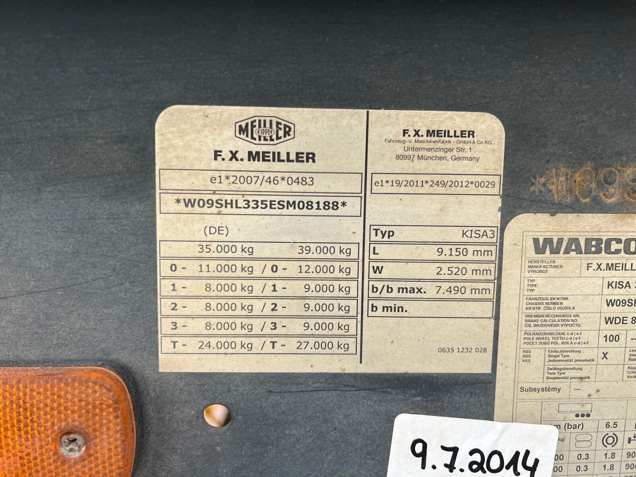 Meiller MHPS 12/27 MHPS 12/27, Stahlmulde ca. 26m³, Liftachse - Самосвал полуремарке: снимка 2 Meiller MHPS 12/27 MHPS 12/27, Stahlmulde ca. 26m³, Liftachse - Самосвал полуремарке: снимка 2
