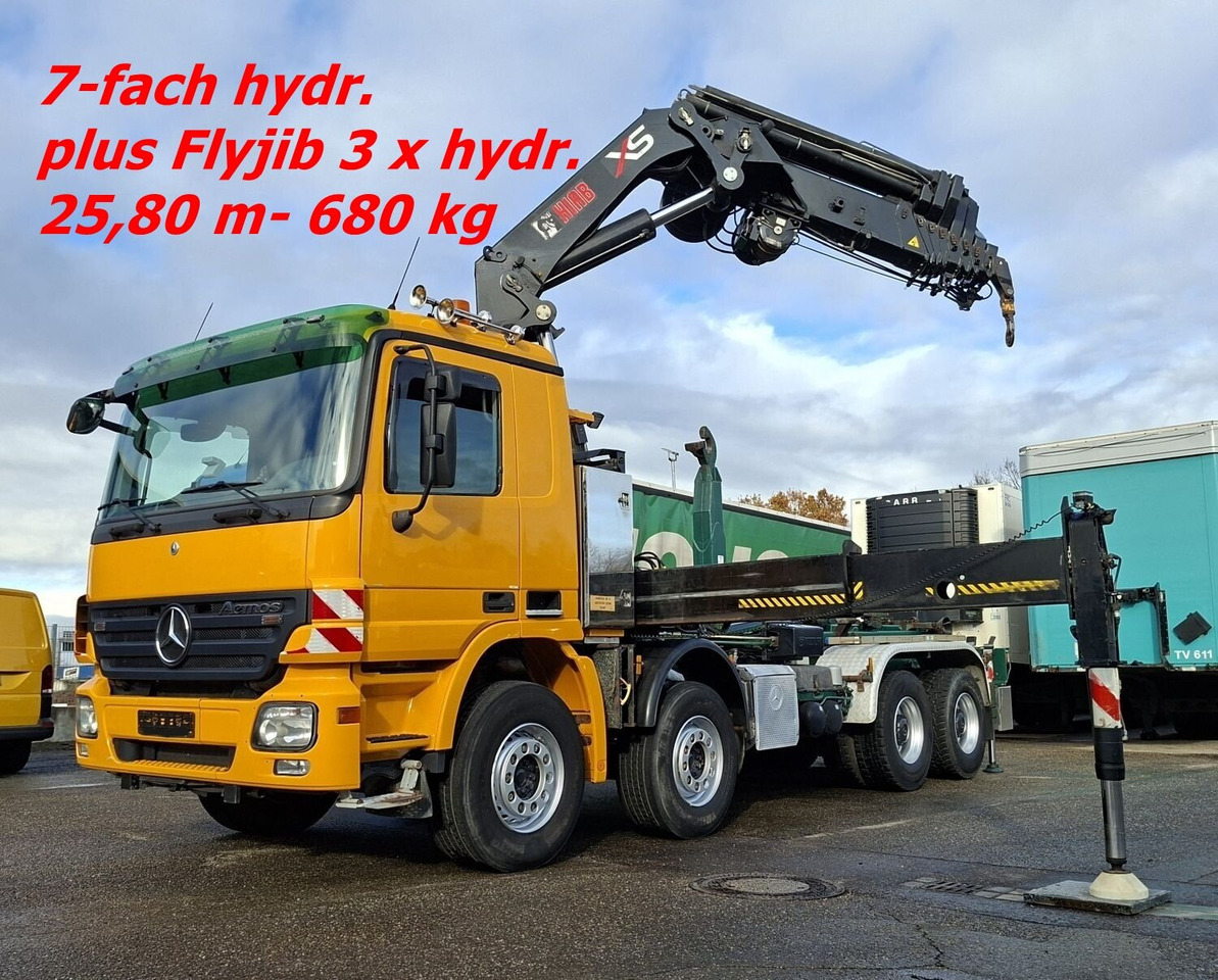 Mercedes-Benz Actros 4146 K 8x4/4 Actros 4146 K 8x4/4, Retarder, Kran Hiab XS 477 E-7 HiPro, Bj. 2010, Flyjib, Seilwinde, Funk - Мултилифт с кука камион, Камион с кран: снимка 1 Mercedes-Benz Actros 4146 K 8x4/4 Actros 4146 K 8x4/4, Retarder, Kran Hiab XS 477 E-7 HiPro, Bj. 2010, Flyjib, Seilwinde, Funk - Мултилифт с кука камион, Камион с кран: снимка 1