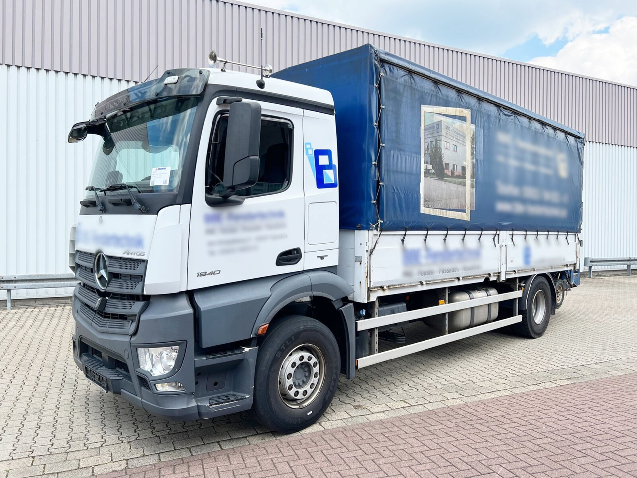 Камион с брезент Mercedes-Benz Antos 1840 L 4x2 Antos 1840 L 4x2, Aufnahme für Mitnahmestapler: снимка 6