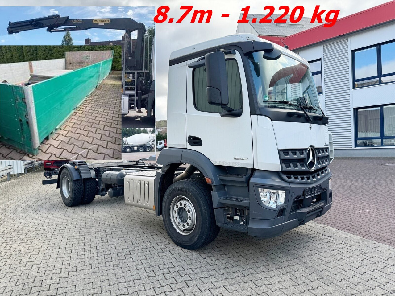 Mercedes-Benz Arocs 1840 L 4x2 Arocs 1840 L 4x2, Kran Palfinger PK12001L, Hochstand - Камион с кран: снимка 1 Mercedes-Benz Arocs 1840 L 4x2 Arocs 1840 L 4x2, Kran Palfinger PK12001L, Hochstand - Камион с кран: снимка 1