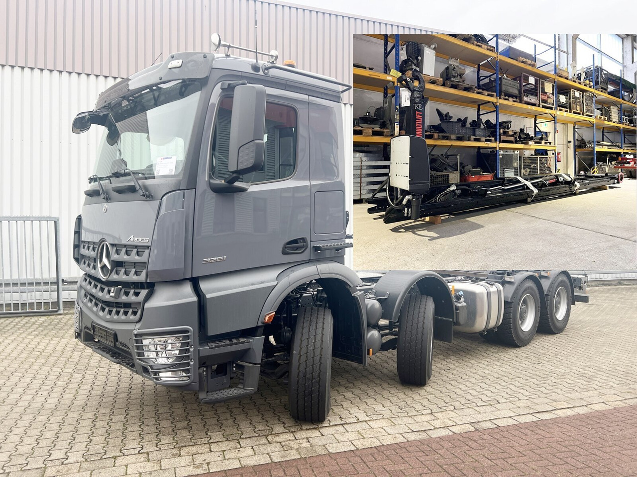 Mercedes-Benz Arocs 3251 L 8x4/4 Arocs 3251 L 8x4/4, Motorabtrieb - Мултилифт с кука камион: снимка 1 Mercedes-Benz Arocs 3251 L 8x4/4 Arocs 3251 L 8x4/4, Motorabtrieb - Мултилифт с кука камион: снимка 1