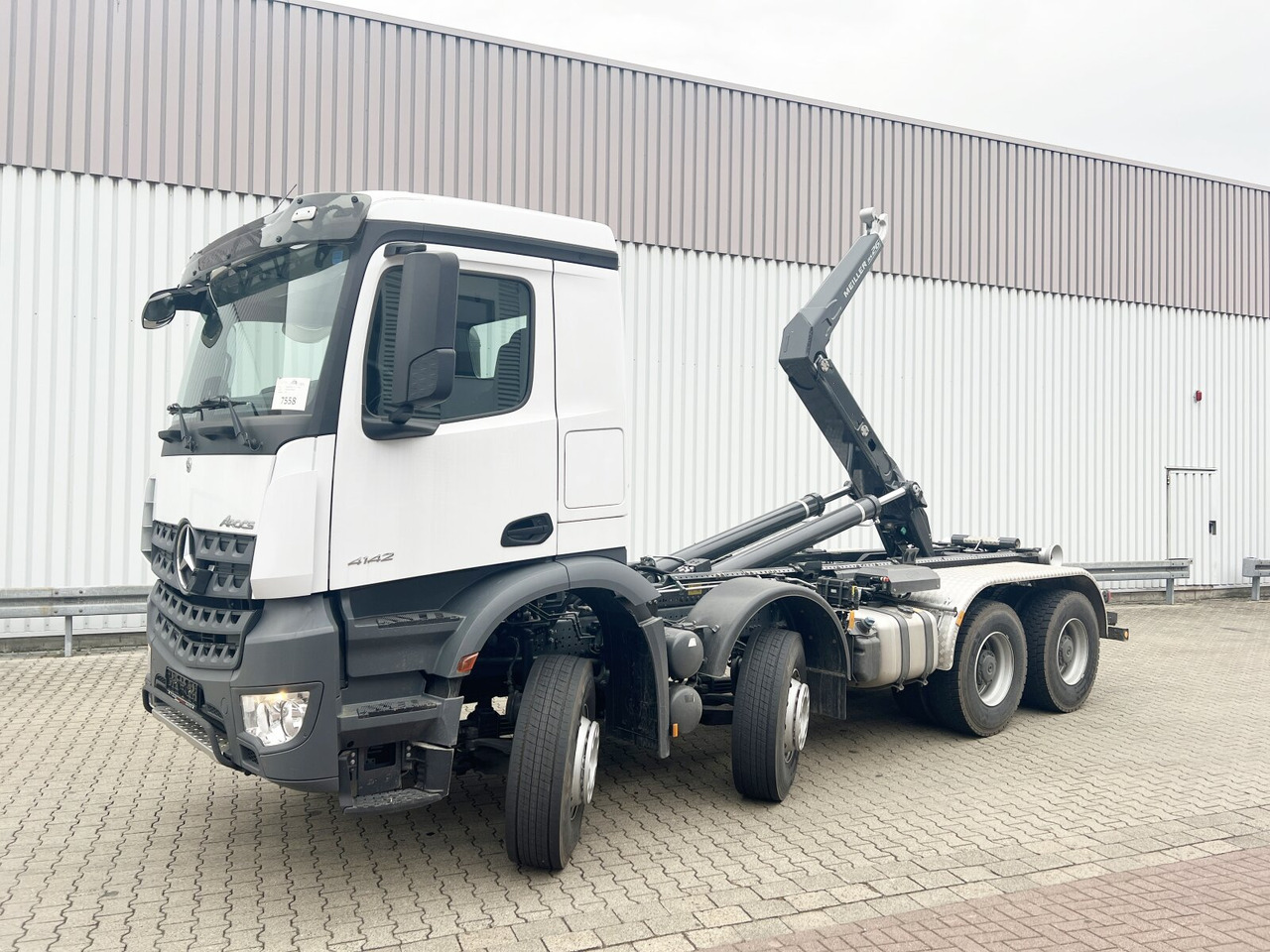 Mercedes-Benz Arocs 4142/48 8x4/4 Arocs 4142/48 8x4/4, Grounder, Meiller RS26 62-K, Funk, Motorabtrieb - Мултилифт с кука камион: снимка 1 Mercedes-Benz Arocs 4142/48 8x4/4 Arocs 4142/48 8x4/4, Grounder, Meiller RS26 62-K, Funk, Motorabtrieb - Мултилифт с кука камион: снимка 1