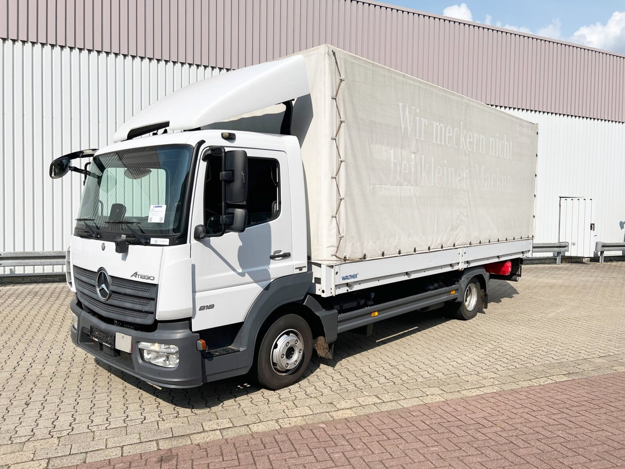Mercedes-Benz Atego 818 L 4x2 Atego 818 L 4x2 mit Sörensen LBW - Камион с брезент: снимка 1 Mercedes-Benz Atego 818 L 4x2 Atego 818 L 4x2 mit Sörensen LBW - Камион с брезент: снимка 1