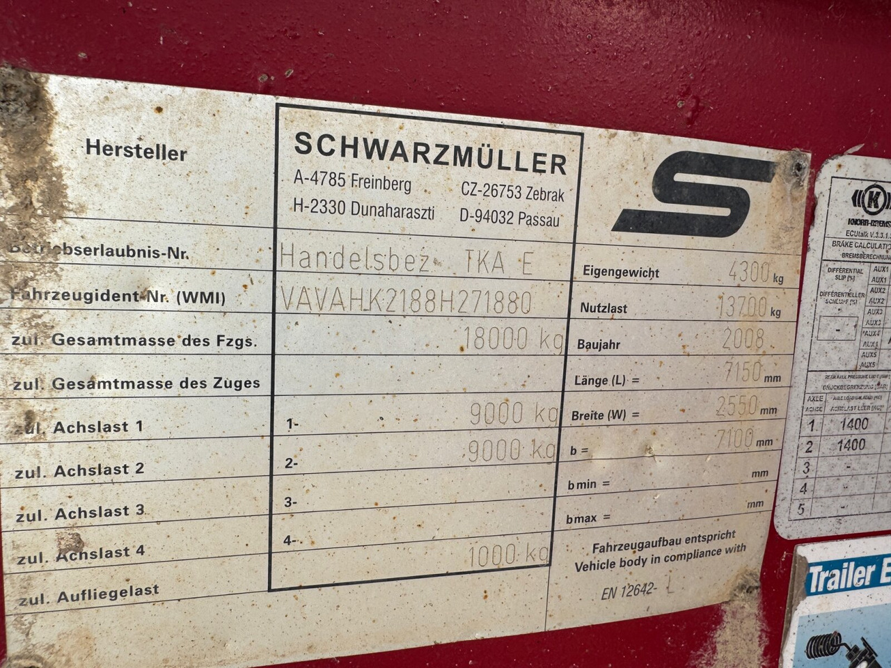 Schwarzmüller TKA-E 18 TKA-E 18, Alu-Bordwände ca. 11m³ - Ремарке: снимка 3 Schwarzmüller TKA-E 18 TKA-E 18, Alu-Bordwände ca. 11m³ - Ремарке: снимка 3