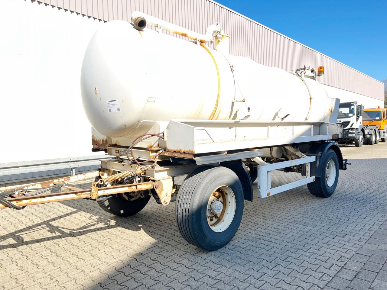 SA 18 Fäkalienanhänger Kramer, SA 18 Fäkalienanhänger, ca. 10.000l - Ремарке цистерна: снимка 1 SA 18 Fäkalienanhänger Kramer, SA 18 Fäkalienanhänger, ca. 10.000l - Ремарке цистерна: снимка 1
