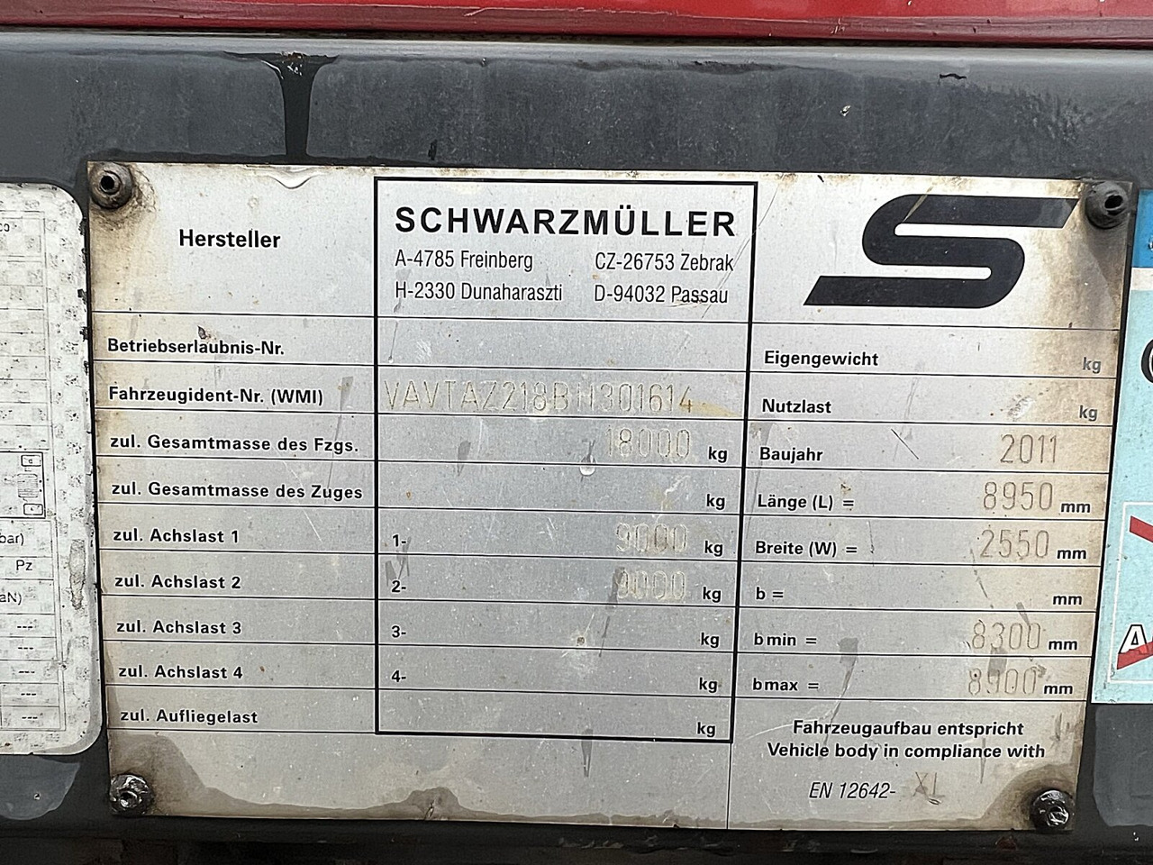 Schwarzmüller AZ 18 AZ 18 - Бордово ремарке/ Платформа: снимка 3 Schwarzmüller AZ 18 AZ 18 - Бордово ремарке/ Платформа: снимка 3