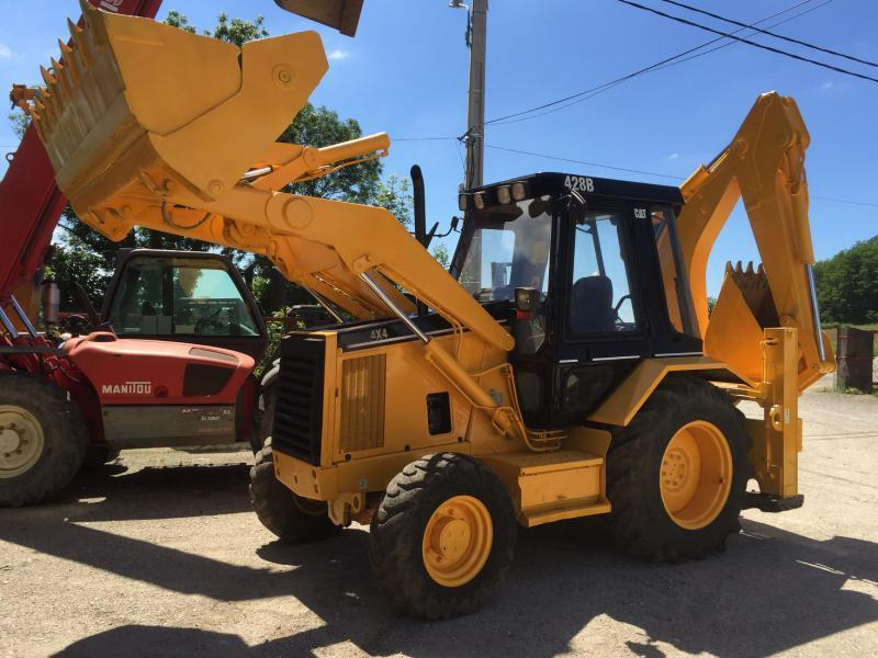 Caterpillar 428 B - Багер-товарач: снимка 1 Caterpillar 428 B - Багер-товарач: снимка 1