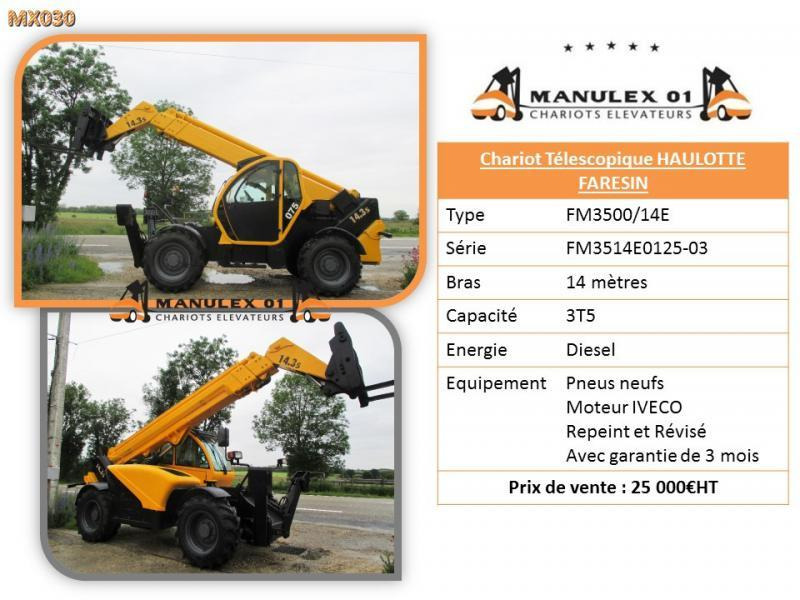 Haulotte FM3500/14E - Телескопичен товарач: снимка 5 Haulotte FM3500/14E - Телескопичен товарач: снимка 5