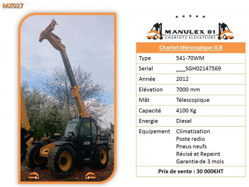 JCB 541-70WM - Телескопичен товарач: снимка 4 JCB 541-70WM - Телескопичен товарач: снимка 4