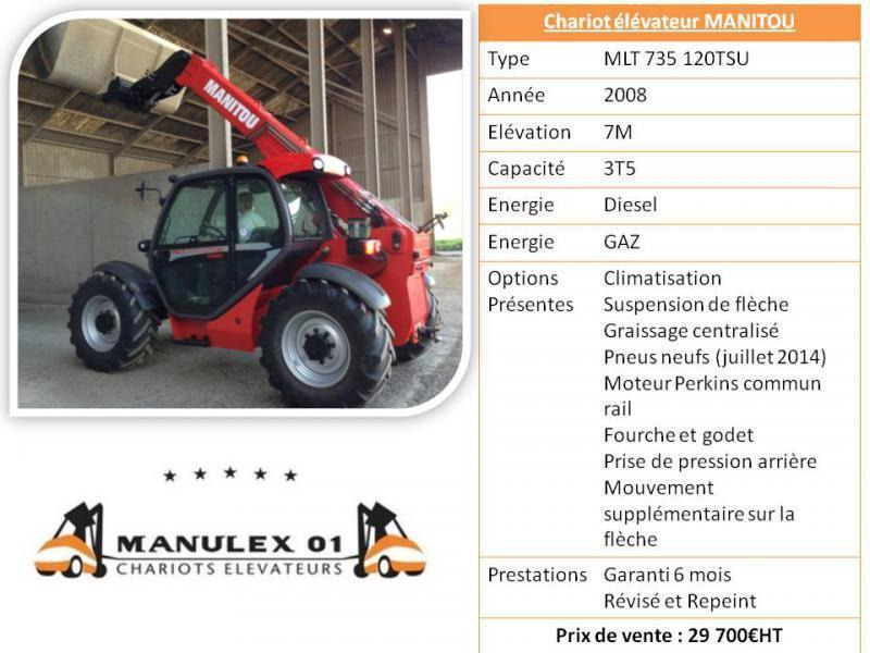 Manitou MLT735 120LSU Turbo - Телескопичен товарач: снимка 2 Manitou MLT735 120LSU Turbo - Телескопичен товарач: снимка 2