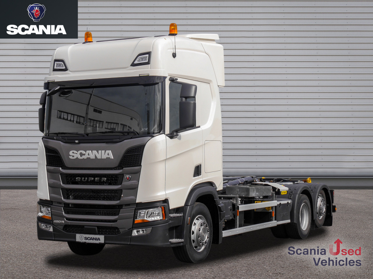SCANIA R 460 B6x2*4NA - SUPER - PALFINGER PH T 20 - Мултилифт с кука камион: снимка 1 SCANIA R 460 B6x2*4NA - SUPER - PALFINGER PH T 20 - Мултилифт с кука камион: снимка 1