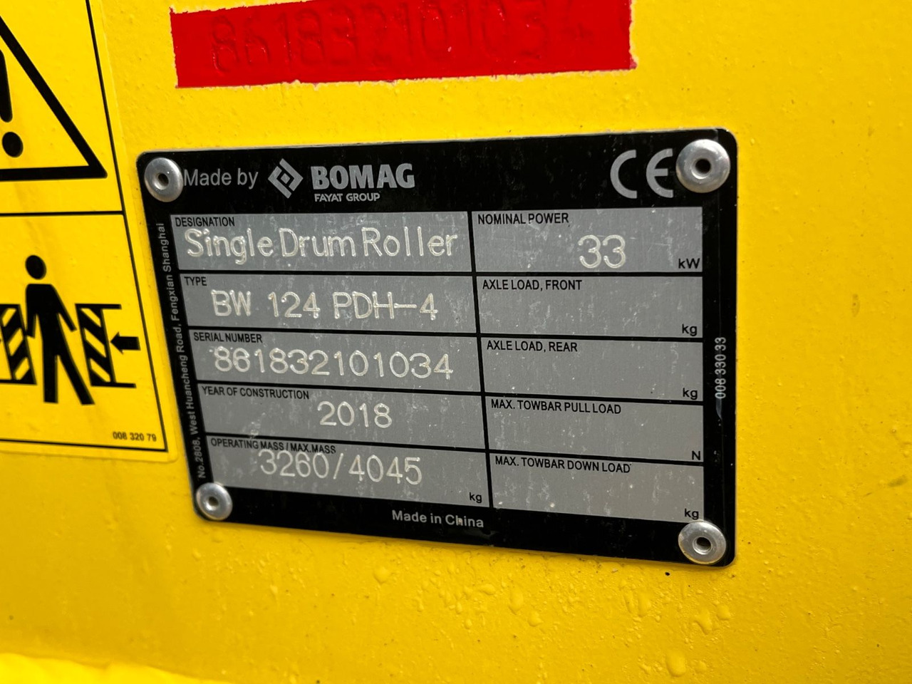BOMAG Walzenzug BW 124 PDH-4 Planierschild 100 Bstd. - Компактор: снимка 5 BOMAG Walzenzug BW 124 PDH-4 Planierschild 100 Bstd. - Компактор: снимка 5