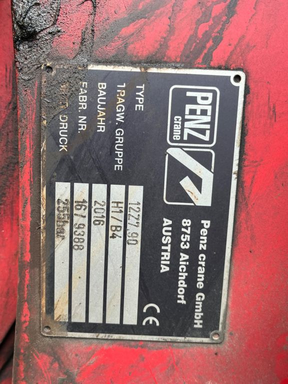 Камион за дърва, Камион с кран DAF CF 460 6x4 mit Riedler Holzaufb. Penz Kran 12Z: снимка 11