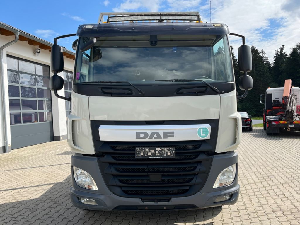 Камион за дърва, Камион с кран DAF CF 460 6x4 mit Riedler Holzaufb. Penz Kran 12Z: снимка 6