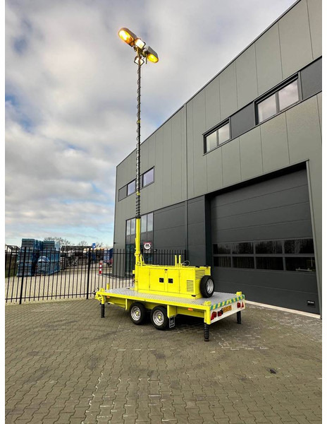 Електрогенератор Atlas-Copco Unique generator with light pole on trailer!: снимка 7