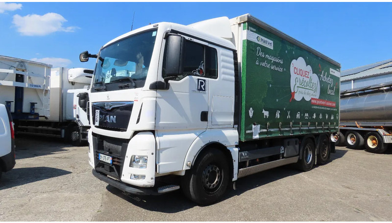 MAN TGX 18.480 446577 KM! RETARDER+ liftaxel + moving axel - Камион с брезент: снимка 2 MAN TGX 18.480 446577 KM! RETARDER+ liftaxel + moving axel - Камион с брезент: снимка 2