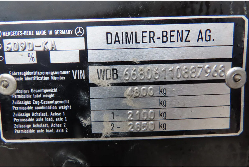 Товарен бус Mercedes-Benz Vario 609 (manual injection).Very clean: снимка 11 Товарен бус Mercedes-Benz Vario 609 (manual injection).Very clean: снимка 11