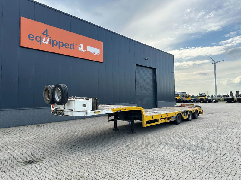 Broshuis E-2190/27 lowloader, wheel well, 4,1m extendable, steering axle - Нискорамна площадка полуремарке: снимка 1 Broshuis E-2190/27 lowloader, wheel well, 4,1m extendable, steering axle - Нискорамна площадка полуремарке: снимка 1