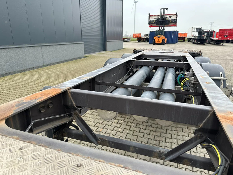 Контейнеровоз/ Сменна каросерия полуремарке Burg 20FT ADR (EX/II, EX/III, FL, AT) Chassis, Empty weight : 3.690kg, SAF INTRADISC, 2x Liftaxle, NL-chassis: снимка 9