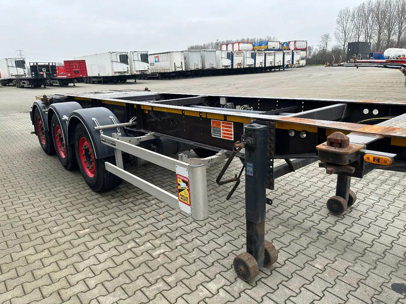 Контейнеровоз/ Сменна каросерия полуремарке Burg 20FT ADR (EX/II, EX/III, FL, AT) Chassis, Empty weight : 3.690kg, SAF INTRADISC, 2x Liftaxle, NL-chassis: снимка 8