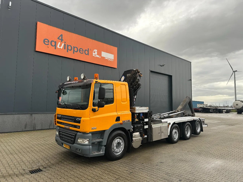 DAF CF 85.410 8x2 / HMF 3000 K6 crane (30T/m 6x extendable) + remote / HYVALIFT 26Tkg HOOK, / EURO-5 / NL-TRUCK - Мултилифт с кука камион, Камион с кран: снимка 3 DAF CF 85.410 8x2 / HMF 3000 K6 crane (30T/m 6x extendable) + remote / HYVALIFT 26Tkg HOOK, / EURO-5 / NL-TRUCK - Мултилифт с кука камион, Камион с кран: снимка 3