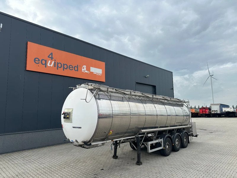 Feldbinder FOOD / LEVENSMIDDELEN / LEBENSMITTEL / 33.500L / 3-COMP / PUMP / NL-trailer / APK: 10-2026 - Полуремарке цистерна: снимка 1 Feldbinder FOOD / LEVENSMIDDELEN / LEBENSMITTEL / 33.500L / 3-COMP / PUMP / NL-trailer / APK: 10-2026 - Полуремарке цистерна: снимка 1