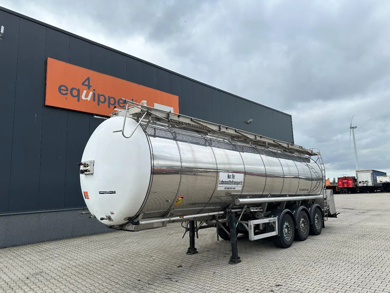 Feldbinder FOOD / LEVENSMIDDELEN / LEBENSMITTEL / 33.500L / 3-COMP / PUMP / NL-trailer / APK: 10-2026 - Полуремарке цистерна: снимка 1 Feldbinder FOOD / LEVENSMIDDELEN / LEBENSMITTEL / 33.500L / 3-COMP / PUMP / NL-trailer / APK: 10-2026 - Полуремарке цистерна: снимка 1