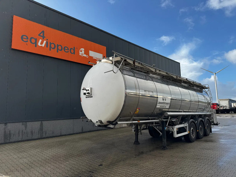 Feldbinder LEBENSMITTEL / LEVENSMIDDELEN FOOD / 33.500L / 3-COMP / PUMPE / INOX / NL-trailer / APK: 05-2026 - Полуремарке цистерна: снимка 1 Feldbinder LEBENSMITTEL / LEVENSMIDDELEN FOOD / 33.500L / 3-COMP / PUMPE / INOX / NL-trailer / APK: 05-2026 - Полуремарке цистерна: снимка 1