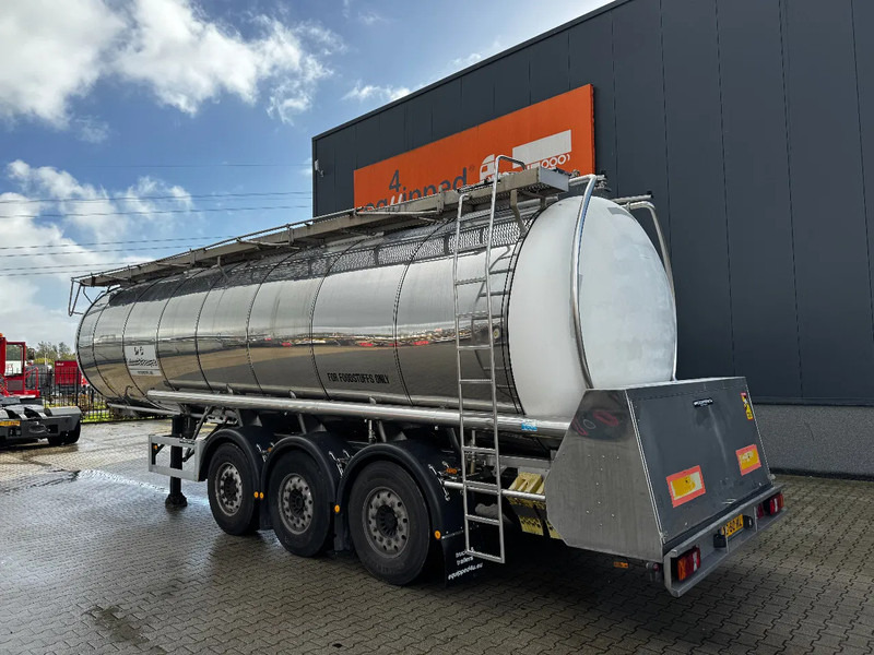 Feldbinder LEBENSMITTEL / LEVENSMIDDELEN FOOD / 33.500L / 3-COMP / PUMPE / INOX / NL-trailer / APK: 05-2026 - Полуремарке цистерна: снимка 4 Feldbinder LEBENSMITTEL / LEVENSMIDDELEN FOOD / 33.500L / 3-COMP / PUMPE / INOX / NL-trailer / APK: 05-2026 - Полуремарке цистерна: снимка 4