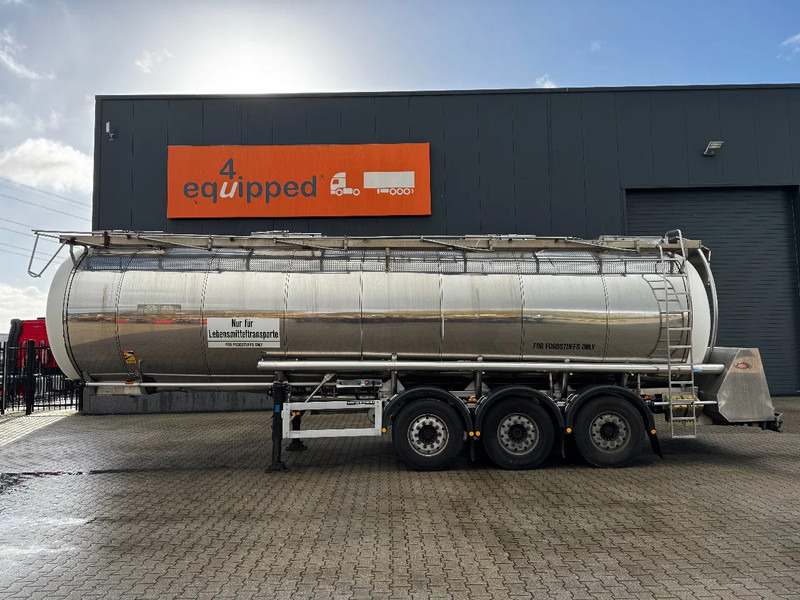 Feldbinder LEBENSMITTEL / LEVENSMIDDELEN FOOD / 33.500L / 3-COMP / PUMPE / INOX / NL-trailer / APK: 05-2026 - Полуремарке цистерна: снимка 3 Feldbinder LEBENSMITTEL / LEVENSMIDDELEN FOOD / 33.500L / 3-COMP / PUMPE / INOX / NL-trailer / APK: 05-2026 - Полуремарке цистерна: снимка 3