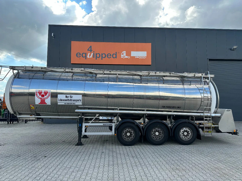 Feldbinder LEVENSMIDDELEN / FOOD / LEBENSMITTEL / 33.500L / 3-COMP / POMP / NL-trailer / APK: 03-2026 - Полуремарке цистерна: снимка 2 Feldbinder LEVENSMIDDELEN / FOOD / LEBENSMITTEL / 33.500L / 3-COMP / POMP / NL-trailer / APK: 03-2026 - Полуремарке цистерна: снимка 2
