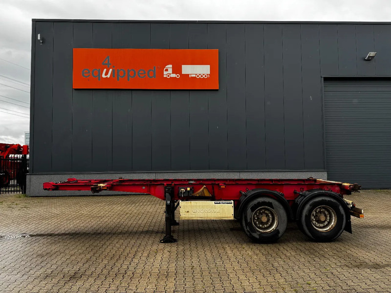 Krone 2-assig 20FT chassis, BPW + trommel, luchtvering, leeggewicht: 3.180kg - Контейнеровоз/ Сменна каросерия полуремарке: снимка 3 Krone 2-assig 20FT chassis, BPW + trommel, luchtvering, leeggewicht: 3.180kg - Контейнеровоз/ Сменна каросерия полуремарке: снимка 3