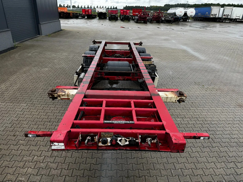 Krone 2-assig 20FT chassis, BPW + trommel, luchtvering, leeggewicht: 3.180kg - Контейнеровоз/ Сменна каросерия полуремарке: снимка 2 Krone 2-assig 20FT chassis, BPW + trommel, luchtvering, leeggewicht: 3.180kg - Контейнеровоз/ Сменна каросерия полуремарке: снимка 2