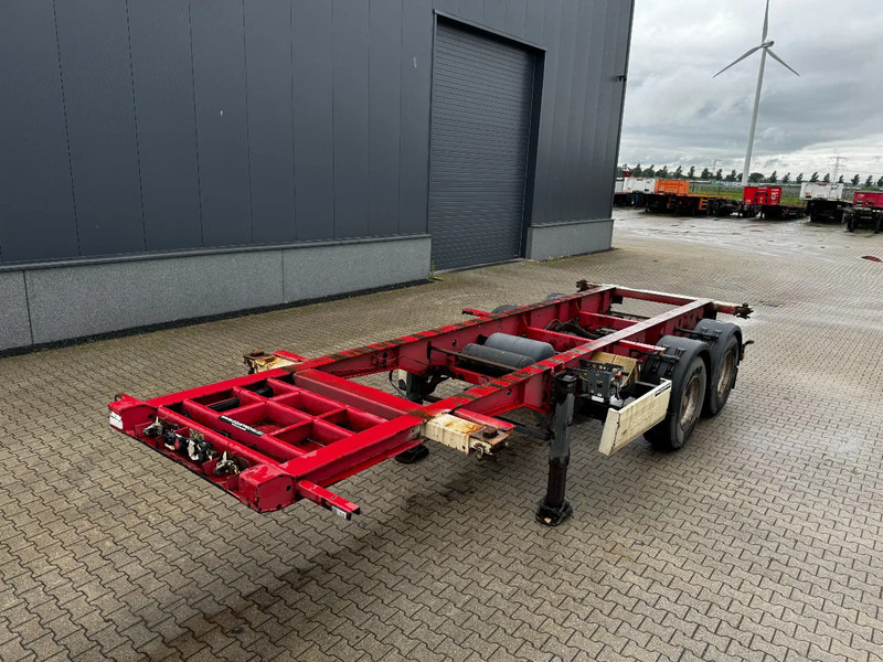 Krone 2-assig 20FT chassis, BPW + trommel, luchtvering, leeggewicht: 3.180kg - Контейнеровоз/ Сменна каросерия полуремарке: снимка 5 Krone 2-assig 20FT chassis, BPW + trommel, luchtvering, leeggewicht: 3.180kg - Контейнеровоз/ Сменна каросерия полуремарке: снимка 5