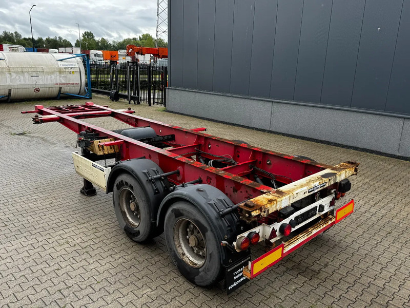 Krone 2-assig 20FT chassis, BPW + trommel, luchtvering, leeggewicht: 3.180kg - Контейнеровоз/ Сменна каросерия полуремарке: снимка 4 Krone 2-assig 20FT chassis, BPW + trommel, luchtvering, leeggewicht: 3.180kg - Контейнеровоз/ Сменна каросерия полуремарке: снимка 4