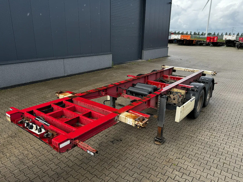 Krone 2-axle 20FT chassis, BPW + drumbrakes, airsuspension, empty weight: 3.180kg, 2x available - Контейнеровоз/ Сменна каросерия полуремарке: снимка 1 Krone 2-axle 20FT chassis, BPW + drumbrakes, airsuspension, empty weight: 3.180kg, 2x available - Контейнеровоз/ Сменна каросерия полуремарке: снимка 1