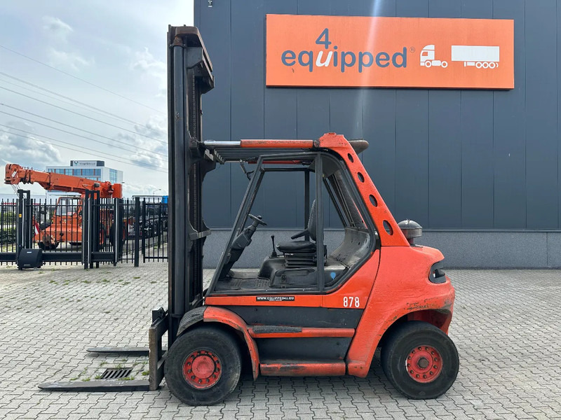 Linde H80D-03 FORKLIFT, 8000KG, duplex, 6 cil. Deutz diesel, 12.200hrs, - Дизелов мотокар: снимка 3 Linde H80D-03 FORKLIFT, 8000KG, duplex, 6 cil. Deutz diesel, 12.200hrs, - Дизелов мотокар: снимка 3