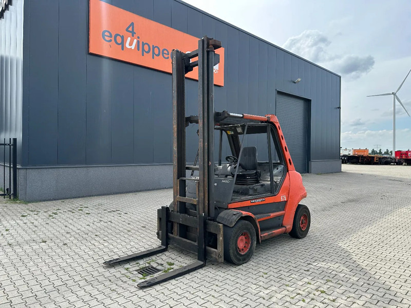 Linde H80D-03 FORKLIFT, 8000KG, duplex, 6 cil. Deutz diesel, 12.200hrs, - Дизелов мотокар: снимка 1 Linde H80D-03 FORKLIFT, 8000KG, duplex, 6 cil. Deutz diesel, 12.200hrs, - Дизелов мотокар: снимка 1