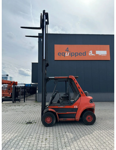 Linde H80D-03 FORKLIFT, 8000KG, duplex, 6 cil. Deutz diesel, 12.200hrs, - Дизелов мотокар: снимка 4 Linde H80D-03 FORKLIFT, 8000KG, duplex, 6 cil. Deutz diesel, 12.200hrs, - Дизелов мотокар: снимка 4
