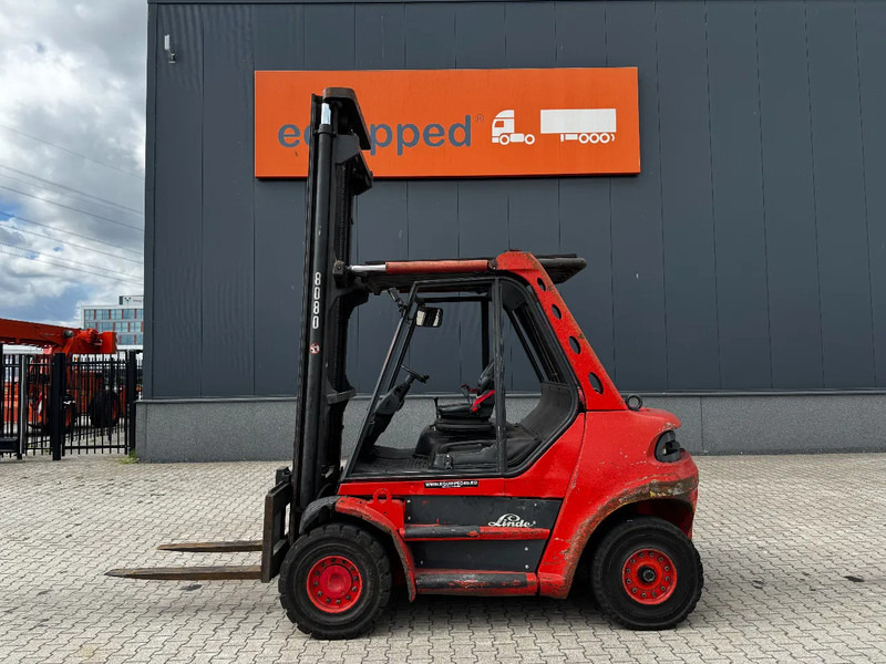 Linde H80D FORKLIFT, 8000KG, duplex, 6 cil. Deutz diesel, 14.934hrs, - Дизелов мотокар: снимка 2 Linde H80D FORKLIFT, 8000KG, duplex, 6 cil. Deutz diesel, 14.934hrs, - Дизелов мотокар: снимка 2