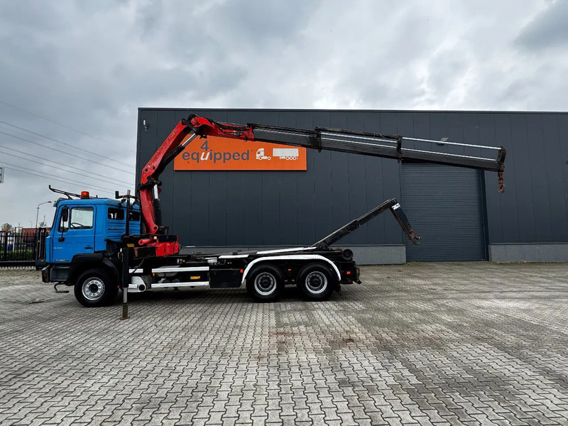 MAN FE 410A, 6x4, EURO 2, Palfinger PK17000 Crane + VDL HOOK, full spring, manual gearbox, MOT 9/2025 - Мултилифт с кука камион, Камион с кран: снимка 3 MAN FE 410A, 6x4, EURO 2, Palfinger PK17000 Crane + VDL HOOK, full spring, manual gearbox, MOT 9/2025 - Мултилифт с кука камион, Камион с кран: снимка 3
