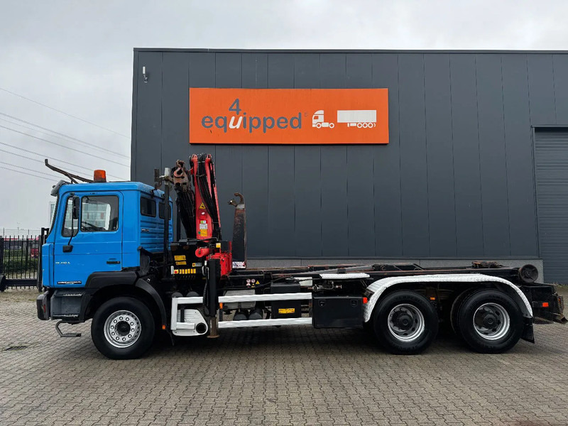 MAN FE 410A, 6x4, EURO 2, Palfinger PK17000 Crane + VDL HOOK, full spring, manual gearbox, MOT 9/2025 - Мултилифт с кука камион, Камион с кран: снимка 4 MAN FE 410A, 6x4, EURO 2, Palfinger PK17000 Crane + VDL HOOK, full spring, manual gearbox, MOT 9/2025 - Мултилифт с кука камион, Камион с кран: снимка 4