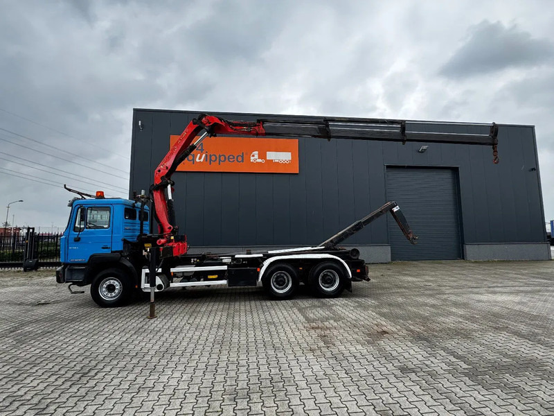 MAN FE 410A, 6x4, EURO 2, Palfinger PK17000 Crane + VDL HOOK, full spring, manual gearbox, MOT 9/2025 - Мултилифт с кука камион, Камион с кран: снимка 2 MAN FE 410A, 6x4, EURO 2, Palfinger PK17000 Crane + VDL HOOK, full spring, manual gearbox, MOT 9/2025 - Мултилифт с кука камион, Камион с кран: снимка 2