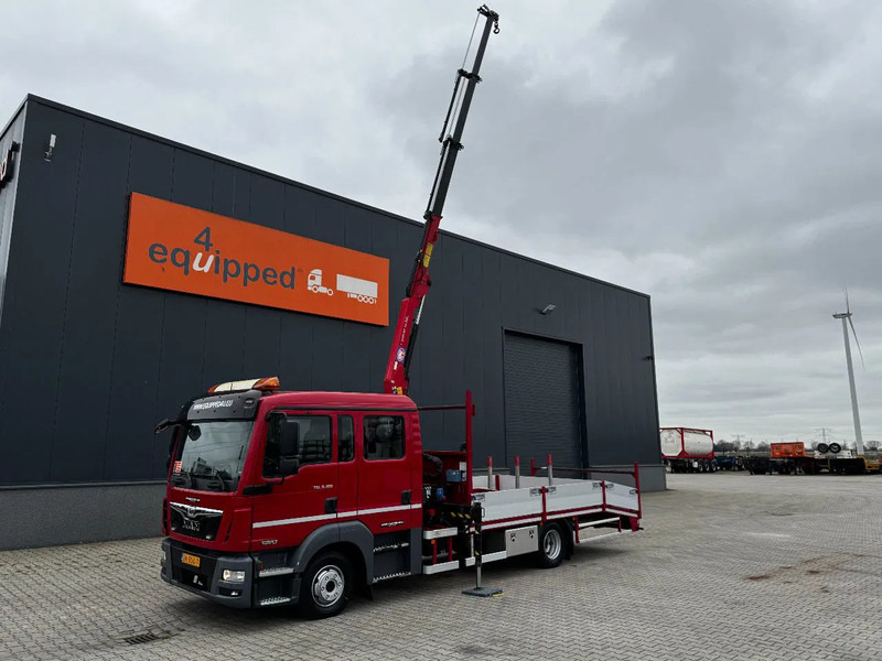MAN TGL 8.180 Dubbele Cabine (DOKA), HMF535 K3 kraan met slechts 283 uur en 211.164km, EURO-6, oprij-platen, NL-truck, APK: 11/2025 - Автовоз камион, Камион с кран: снимка 4 MAN TGL 8.180 Dubbele Cabine (DOKA), HMF535 K3 kraan met slechts 283 uur en 211.164km, EURO-6, oprij-platen, NL-truck, APK: 11/2025 - Автовоз камион, Камион с кран: снимка 4