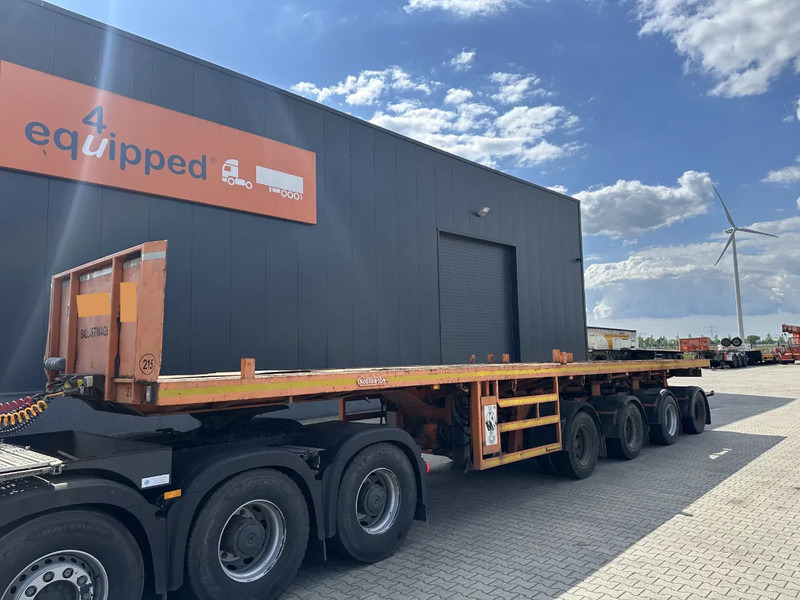 Nooteboom OVB-73-04, 73 tons Ballast trailer, 4 axles, 3 hydraulic steering axles, MOT 12/2025 - Бордово полуремарке/ Платформа: снимка 1 Nooteboom OVB-73-04, 73 tons Ballast trailer, 4 axles, 3 hydraulic steering axles, MOT 12/2025 - Бордово полуремарке/ Платформа: снимка 1