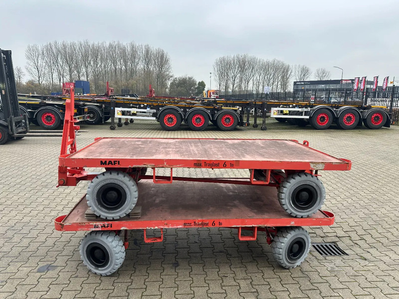 Mafi stack of 2x double-steered and connectable heavy-duty trailers with 6000kg loading capacity, 9x available - Подемно-транспортна техника: снимка 5 Mafi stack of 2x double-steered and connectable heavy-duty trailers with 6000kg loading capacity, 9x available - Подемно-транспортна техника: снимка 5